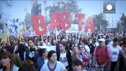 مظاهرات في الأرجنتين للتنديد بالعنف ضد النساء