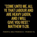 Powerful Bible Promises 1 - Matthew 11:28 - Christian Video