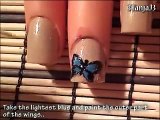 *Simple Butterfly Nail Art Design* - Short Nails