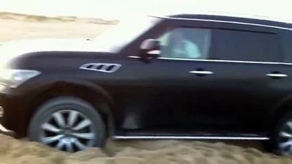 Infiniti QX56 Heavily Stuck Off-road 4x4