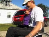 Paraplegic adapts his truck for a wheelchair