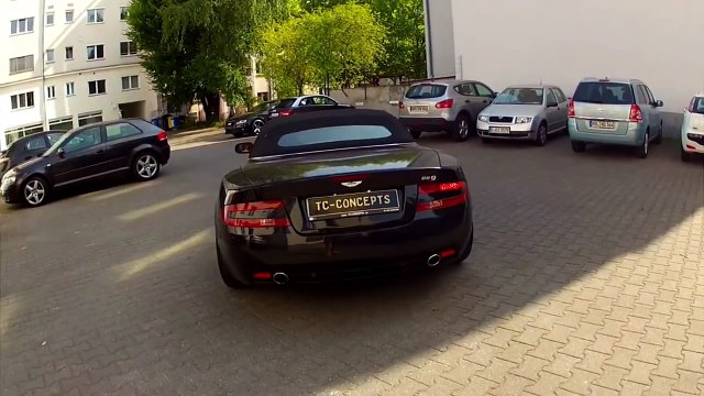 Aston Martin DB9 Exhaust Sound & Burnout