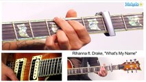 How to Play What's My Name by Rihanna Ft. Drake on Guitar