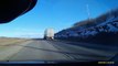 Dashcam View of the Rocky Mountains on Transcanada Highway 1 from Banff to Calgary, Alberta Canada
