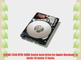 160GB 7200 RPM 16MB Cache hard drive for Apple Macbook 13 Inchs 15 Inchs 17 Inchs