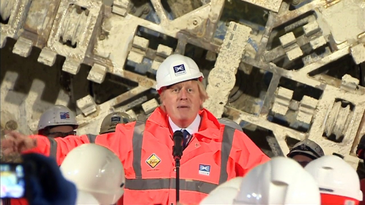 Boris Johnson's rousing Crossrail completion speech
