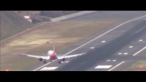Portugal - l'effrayant atterrissage d'un avion sur l'île de Madère