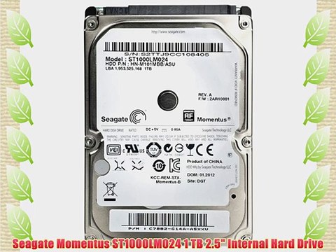 Seagate Momentus ST1000LM024 1 TB 2.5 Internal Hard Drive