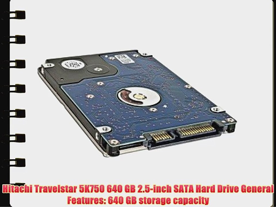 Hitachi Travelstar 5K750 HTS547564A9E384 640GB SATA/300 5400RPM 8MB 2.5 Hard Drive