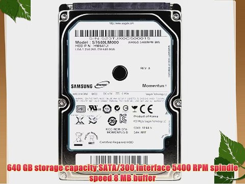 Samsung SpinPoint HM641JI 640GB SATA/300 5400RPM 8MB 2.5 Hard Drive