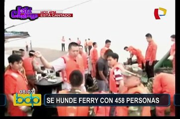 China: ferry con 458 personas a bordo se hundió en río Yangtze