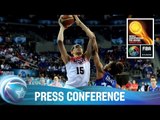 USA v France - 1/4 Finals - Post game press conference - 2014 FIBA World Championship for Women