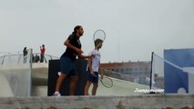 20111102 Juan Carlos Ferrero and Feliciano Lopez at JOMA