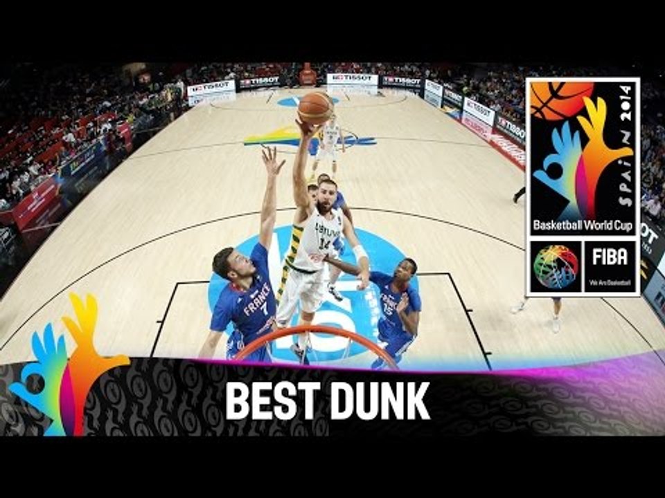 Lithuania v France - Best Dunk - 2014 FIBA Basketball World Cup