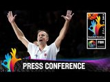 Lithuania v France - 3rd Place game - Post game press conference - 2014 FIBA Basketball World Cup