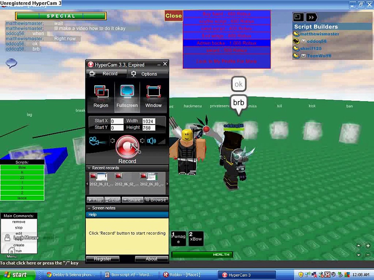 ROBLOX EXPLOIT CHRYSPLOIT 2018 LEVEL 7 LUA C SCRIPT EXECUTOR STILL