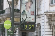 Los termómetros marcan 35 grados en Bilbao