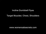 Workout Routines for Women - Incline Dumbbell Flyes