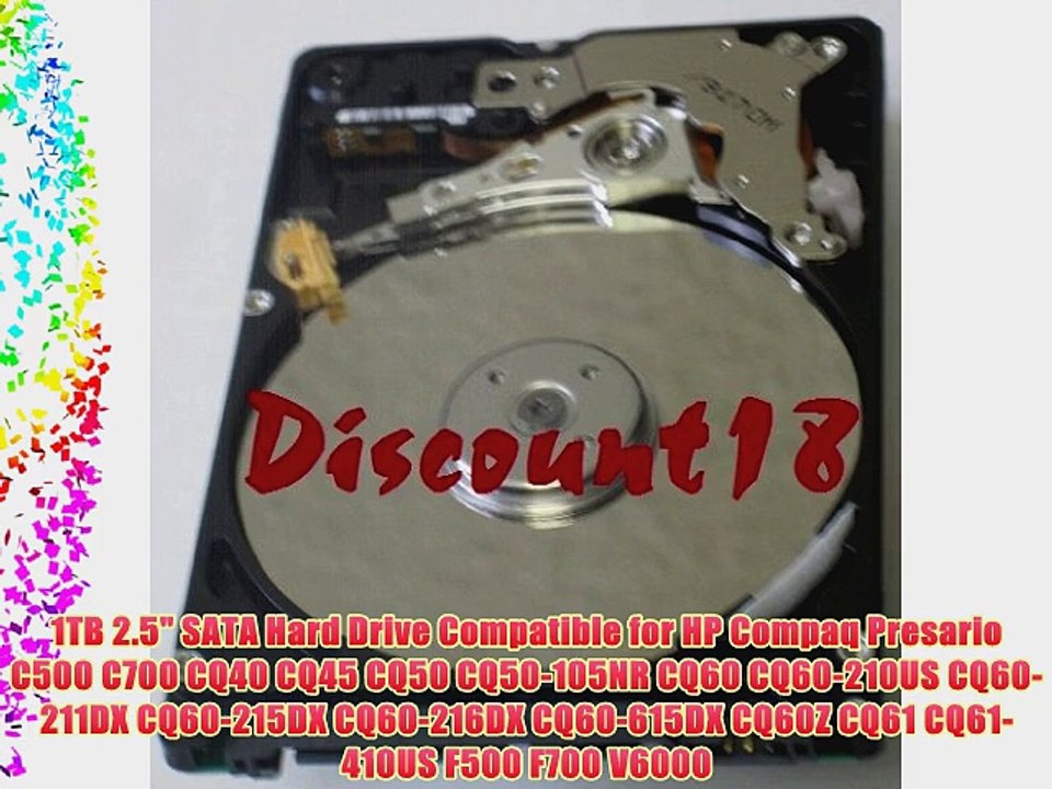 1TB 2.5 SATA Hard Drive Compatible for HP Compaq Presario C500 C700 CQ40 CQ45 CQ50 CQ50-105NR