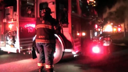 Clyde Waite Dr Truck Fires 11_3_14 Bristol Township, PA.