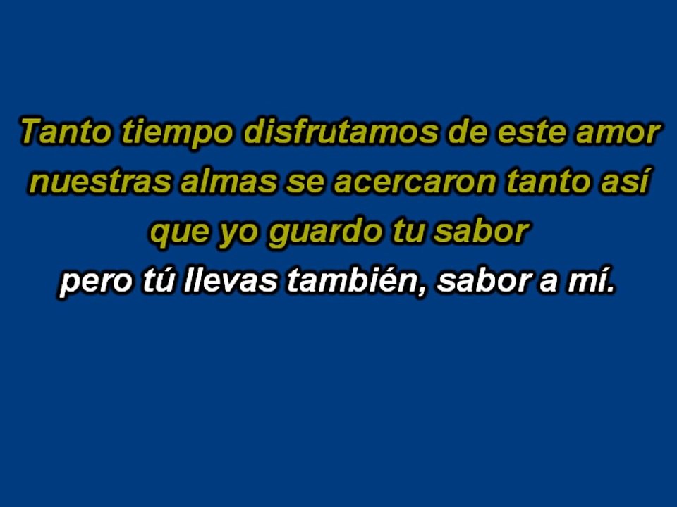 Sabor a Mi - Karaoke
