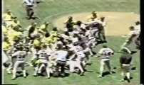 Oakland A's Cleveland Indians brawl 1986