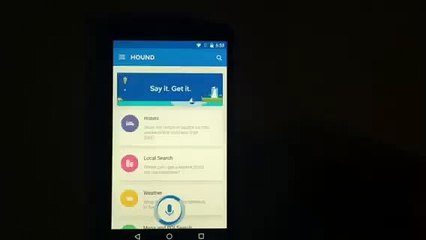 Impressionnante démonstration de l’application Hound de reconnaissance vocale