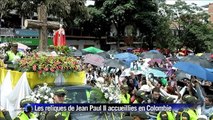 Les reliques du pape Jean Paul II accueillies en Colombie