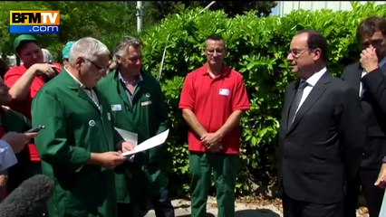 Hollande en opération reconquête à gauche chez les ex-Fralib