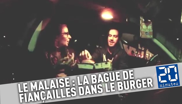 Malaise: il cache la bague de fiancailles dans un burger, elle dit non