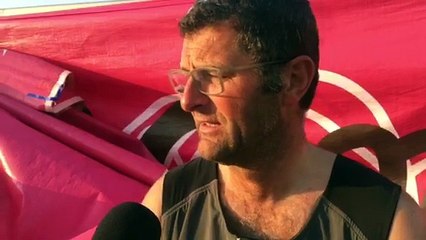 Y. Evenou - 29ème : Je suis content d'être arrivée avec mon bateau entier