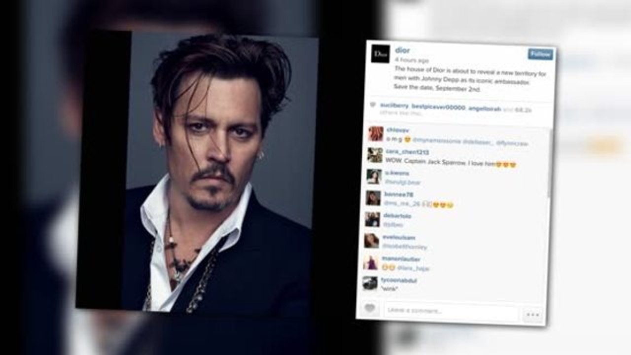 Johnny Depp: New Face of Dior Fragrances
