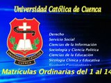Matrículas Ordinarias en la Universidad Católica de Cuenca