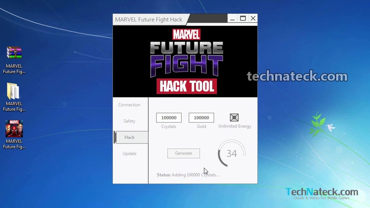 MARVEL Future Fight Hack (Android, iOS) add unlimited gold, crystals, energy