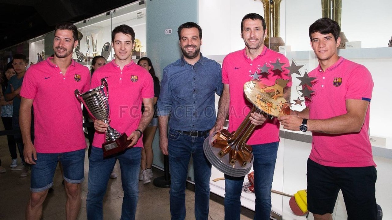 FCB Hoquei: Entrega de trofeus 2014/15 al Museu