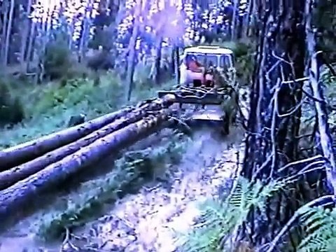 Unimog 406 tractor. Forest of Rodopi.