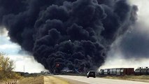 Train Derailment In Canada Sparks Massive Explosion, Sends Large Toxic Plume Into Atmosphere!
