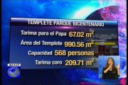 Adecuaciones en parque Bicentenario para visita del Papa Francisco