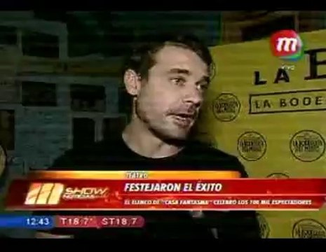 Pedro y elenco Casa Fantasma nota en MShow - 04 de Junio