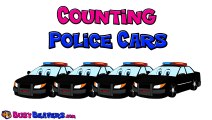 Counting Police Cars- - Numbers 123s, Childrens Learning Video, Teach Kids Counting, 1234