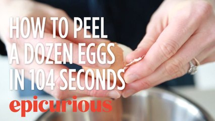 How to Peel a Dozen Eggs in 104 Seconds