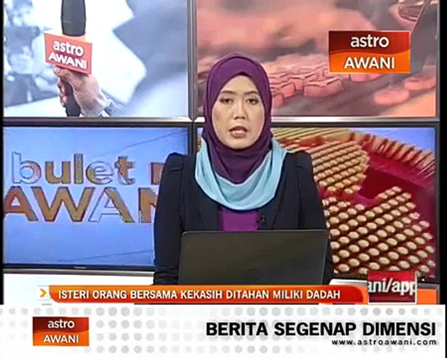 Isteri orang bersama kekasih ditahan miliki dadah