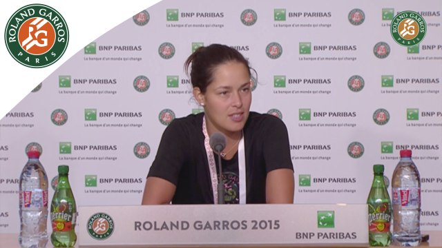 Press conference Ana Ivanovic 2015 French Open / Semifinals