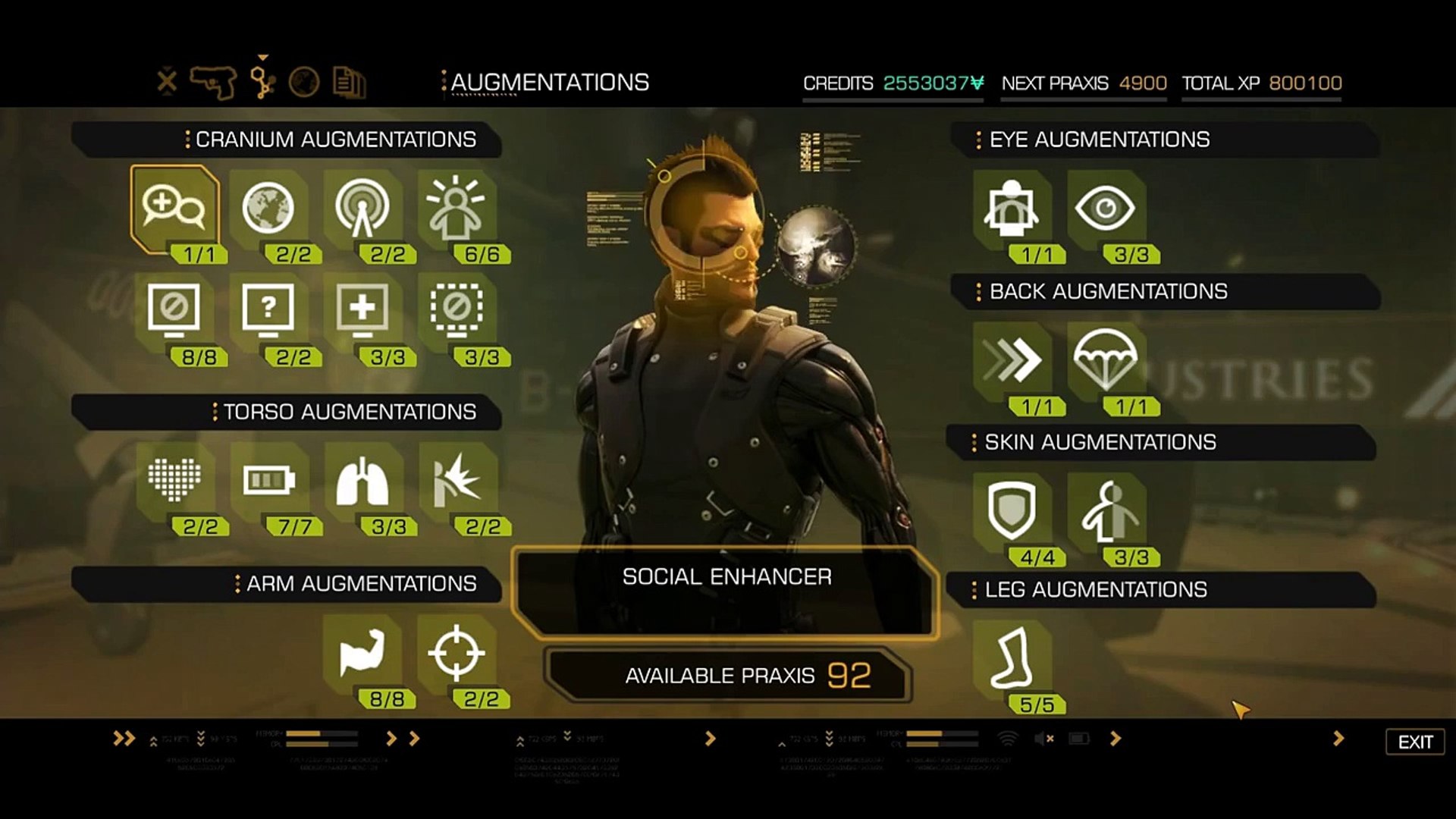 Deus Ex Human Revolution Cheats 150 Praxis Points 2million Credits