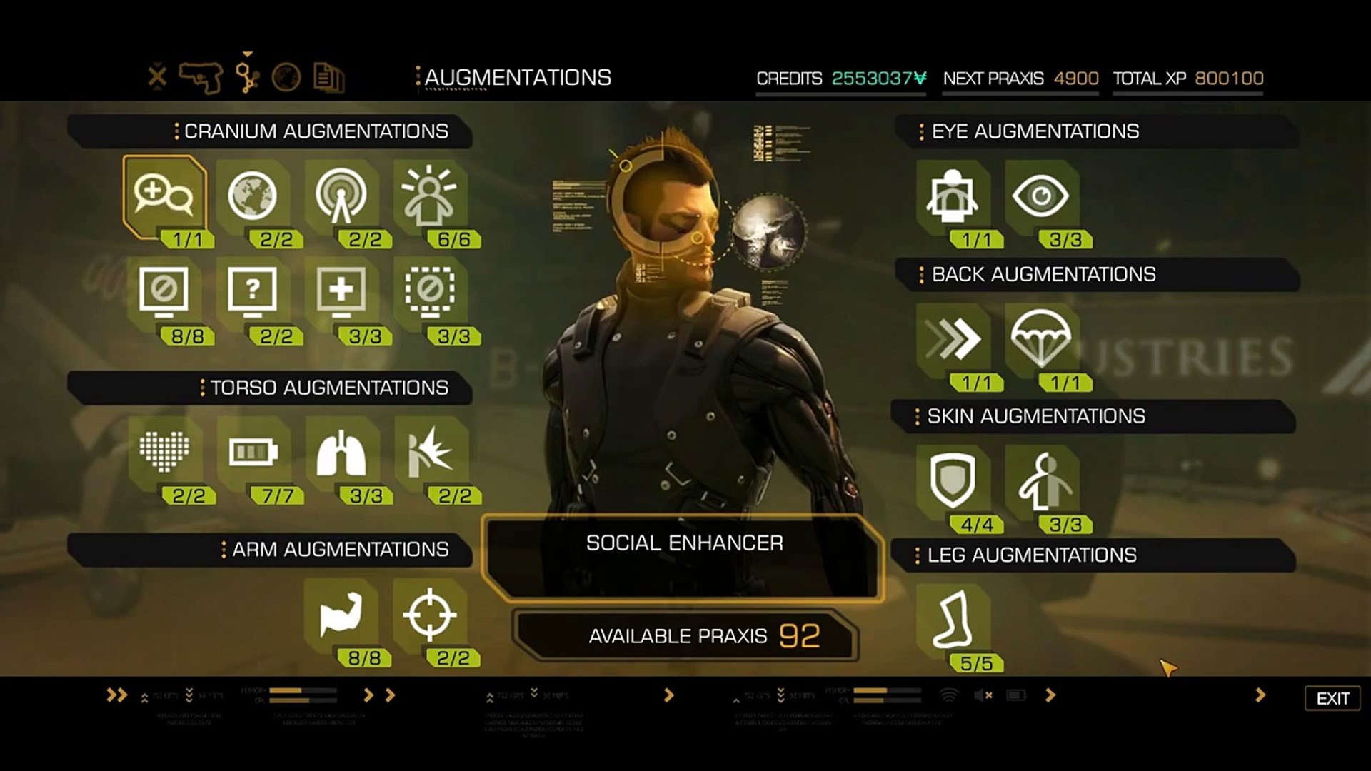 Deus Ex Human Revolution cheats 150 Praxis points 2Million Credits HD -  video Dailymotion