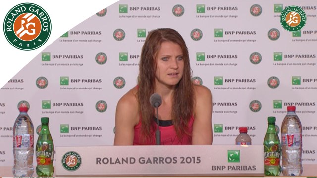 Press conference Lucie Safarova 2015 French Open / Semifinals