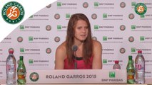 Conférence de presse Lucie Safarova Roland-Garros 2015 / Demi-finales