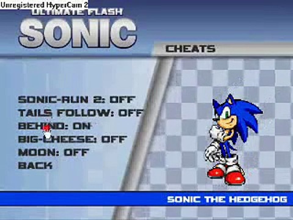 ultimate flash sonic cheatcode GET SHADOW  AMY