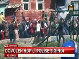 HDP'nin Erzurum mitinginde dövülerek linç edilen genç polise böyle sığındı
