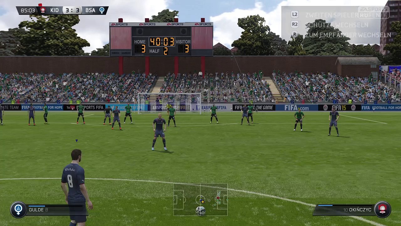 Freistoß vom mittelkreis :)